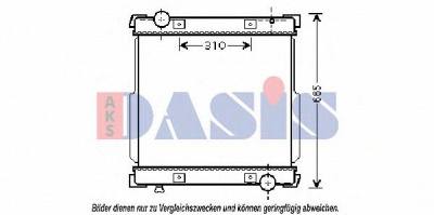 AKS DASIS 400015n -  Радиатор, охлаждение двигателя